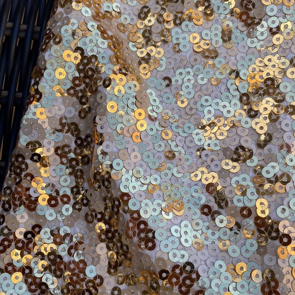 Guess gold sequin top cream, rayon - Picture 4 of 8